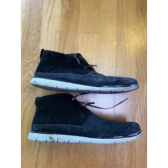 UGG Mens Freamon Chukka Sz 10.5 Waterproof Suede Boots Black Gray - Picture 10 of 15